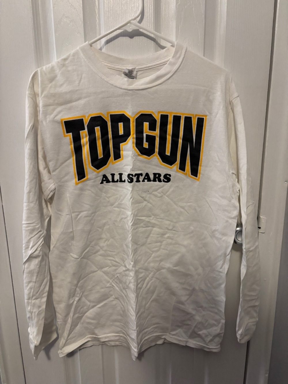 Gildan Top Gun Allstars Long Sleeve Tee with Black & Yellow Logo